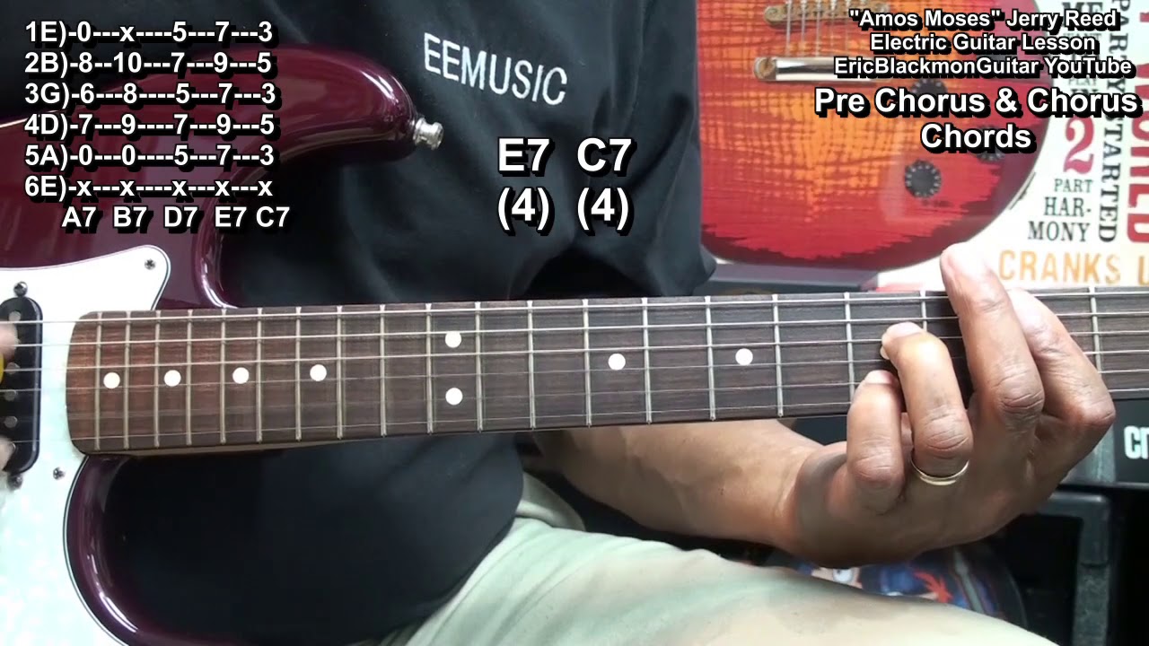 AMOS MOSES Jerry Reed Guitar Lesson Chicken Pickin' @EricBlackmonGuitar