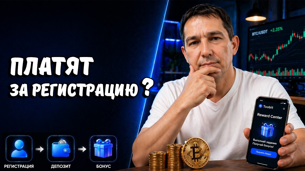 Тебе платят за регистрацию на бирже? Разбор TOOBIT REWARD CENTER