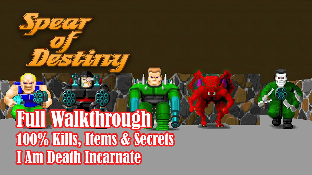 Spear of Destiny Full Walkthrough [100%, Ultra-Violence, No commentary]