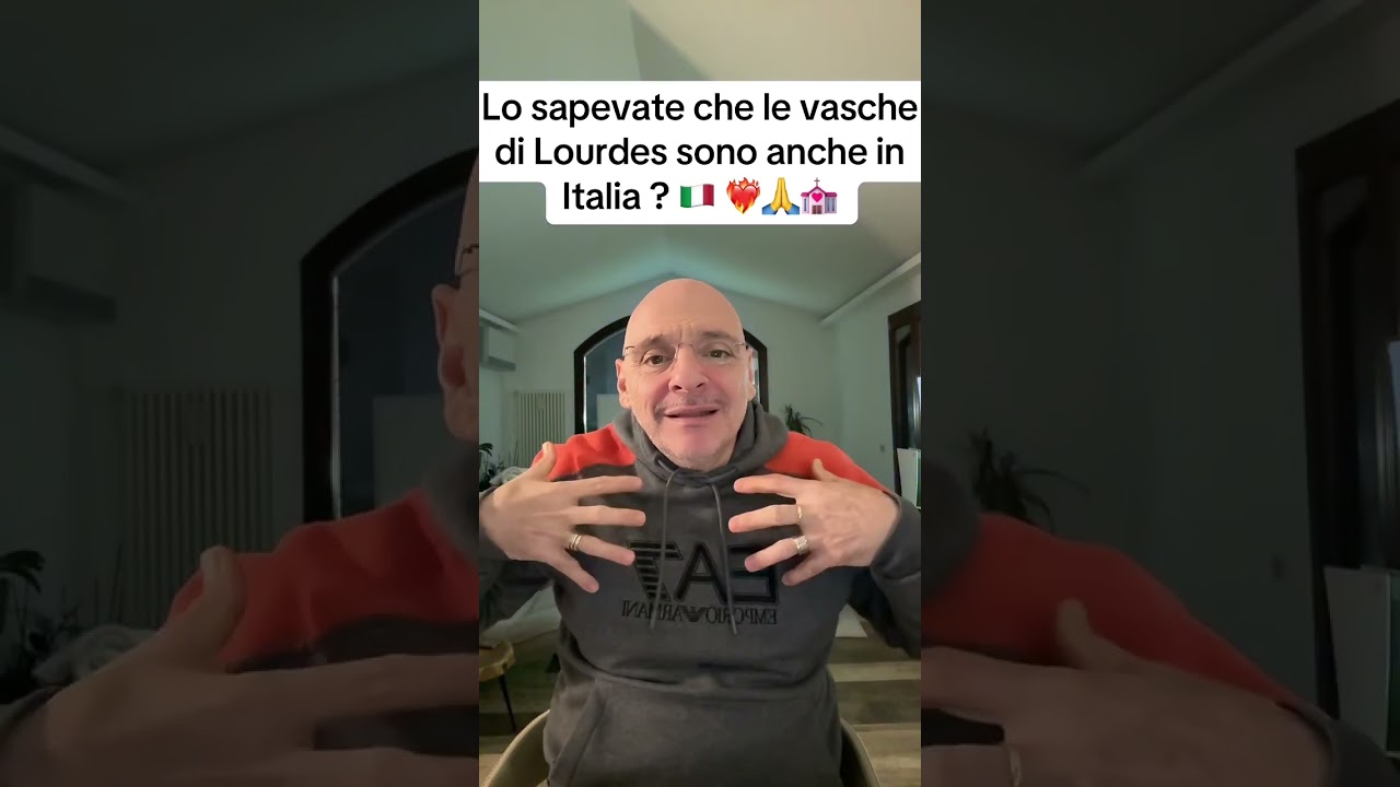 Lo sapevate che in Italia ci sono le vasche per fare i bagni in acqua benedetta come a Lourdes ?