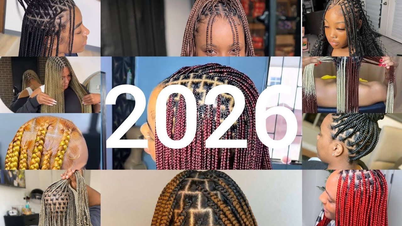 2026 KNOTLESS BOX BRAID HAIRSTYLES/FRENCH CURLS HAIRSTYLES/BOHO KNOTLESS BRAID HAIRSTYLES #VIRAL 