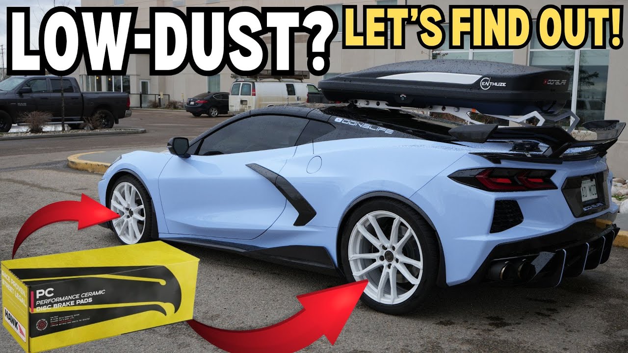 Best Brake Upgrade for Corvette C8? HAWK Low-Dust Pads Installed & Road Tested!