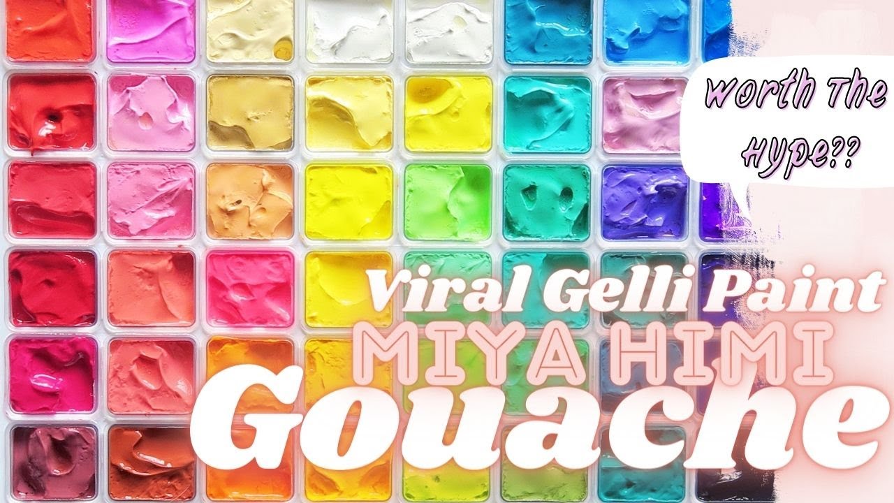 Miya Gouache Review & Swatching of 56 Colors Set