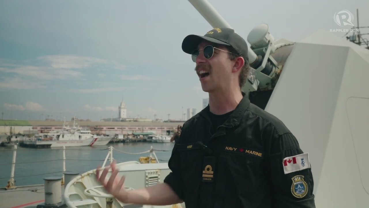 Onboard Canadian frigate HMCS Montreal as it visits the Port of Manila
