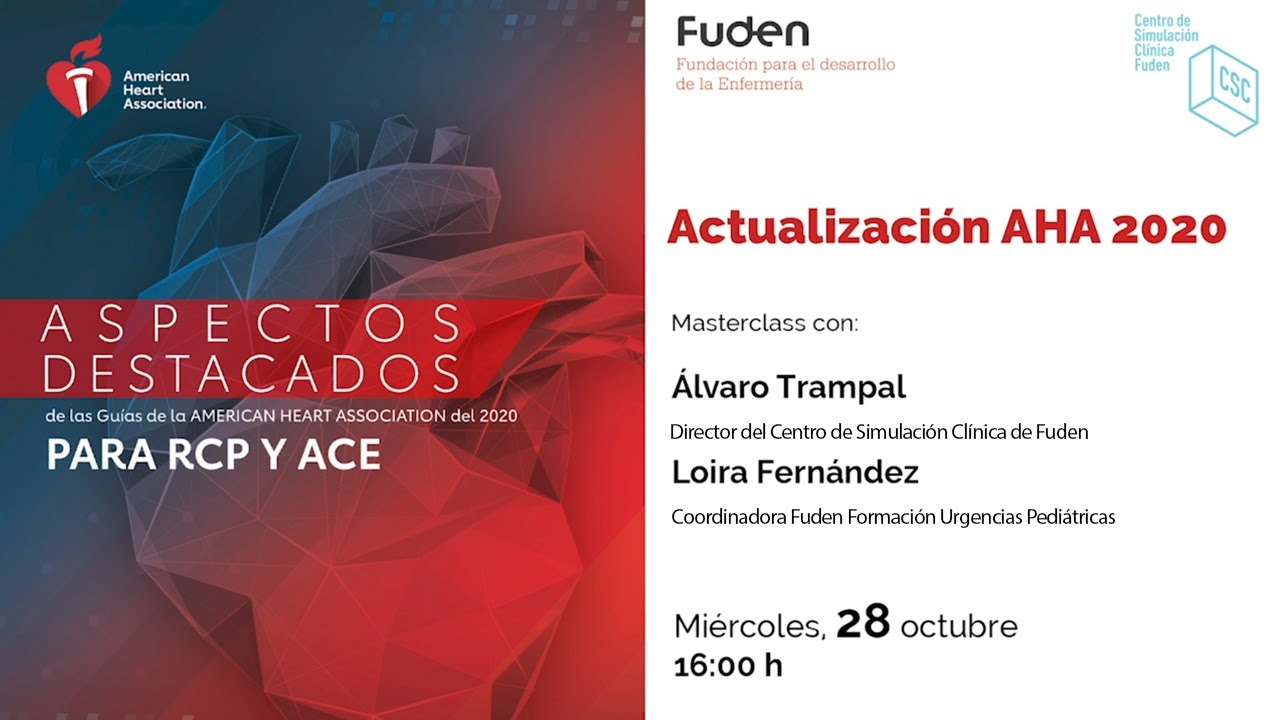 Actualización AHA 2020 | Álvaro Trampal y Loira Fernández | #FudenCuida