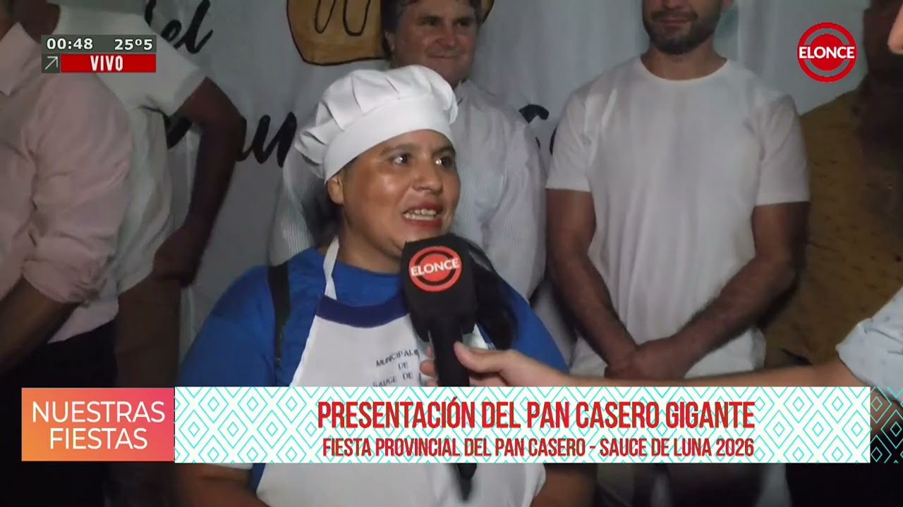 3era Noche Fiesta Provincial del Pan Casero Sauce - Presentación del Pan Casero Gigante