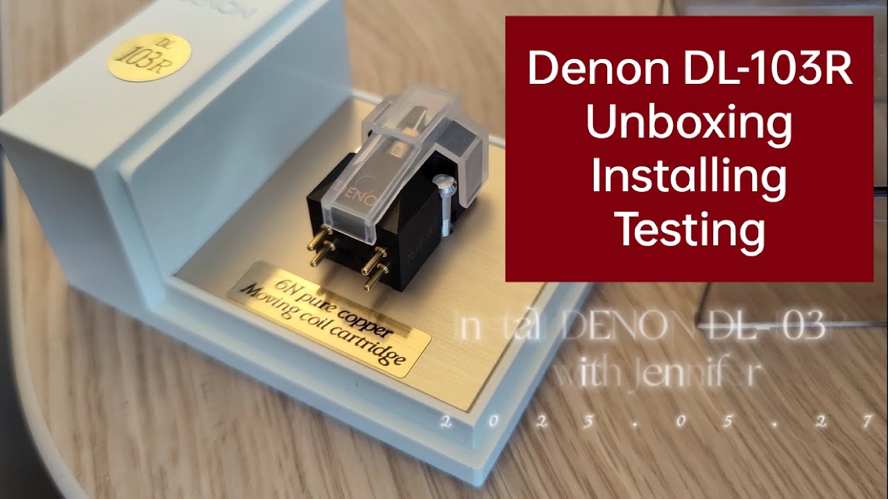 Denon DL-103r MC Cartridge unboxing, installing, testing...