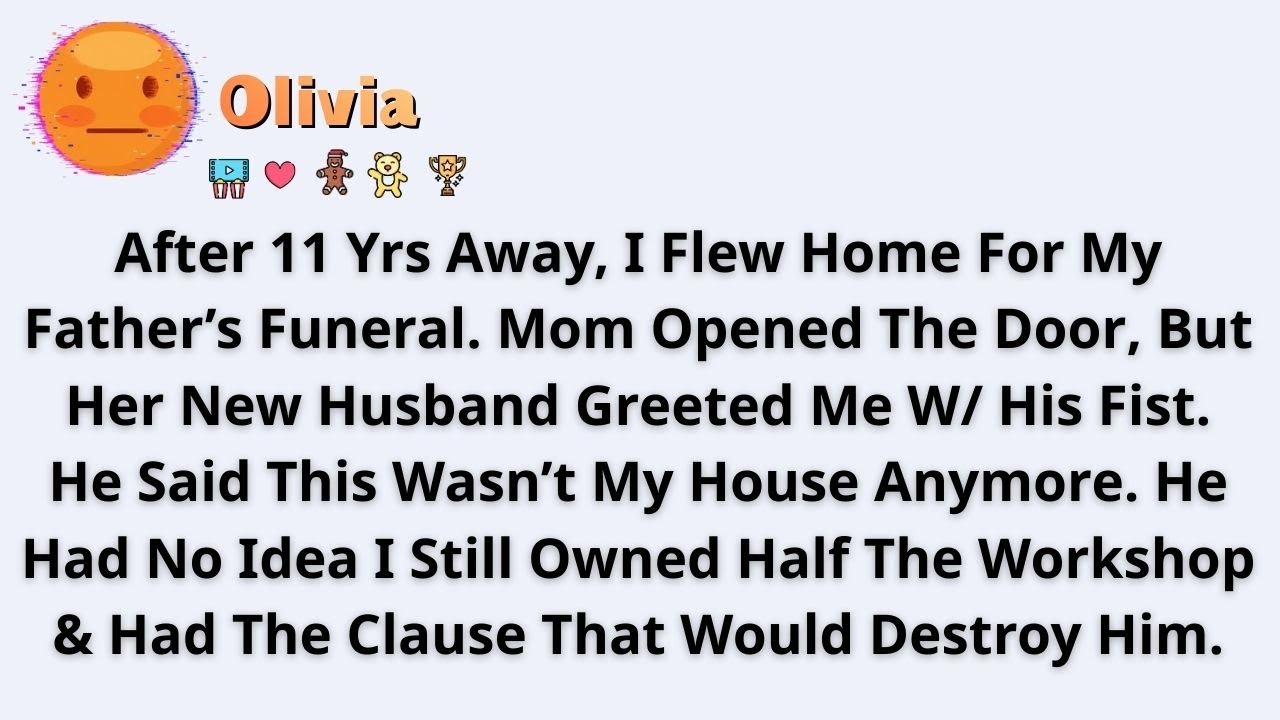 After 11 Yrs Away, I Flew Home For My Father’s Funeral. Mom Opened The Door, But Her New Husband Gre