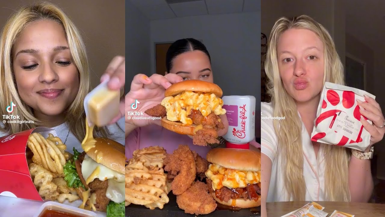 CHICK-FIL-A MUKBANG | TIKTOK FOOD COMPILATION