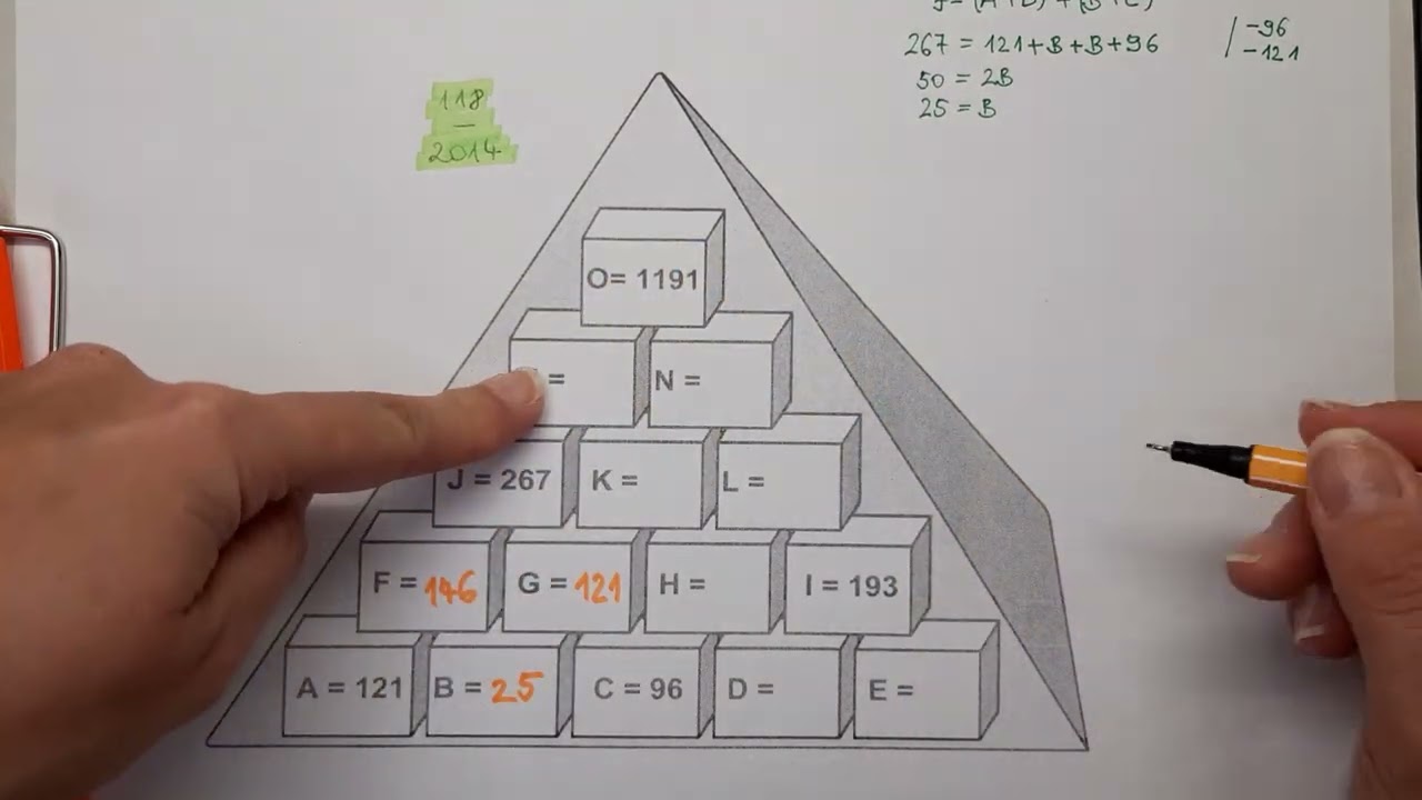 A Brain Booster with This  PYRAMID PLUS Puzzle! (118-2014)