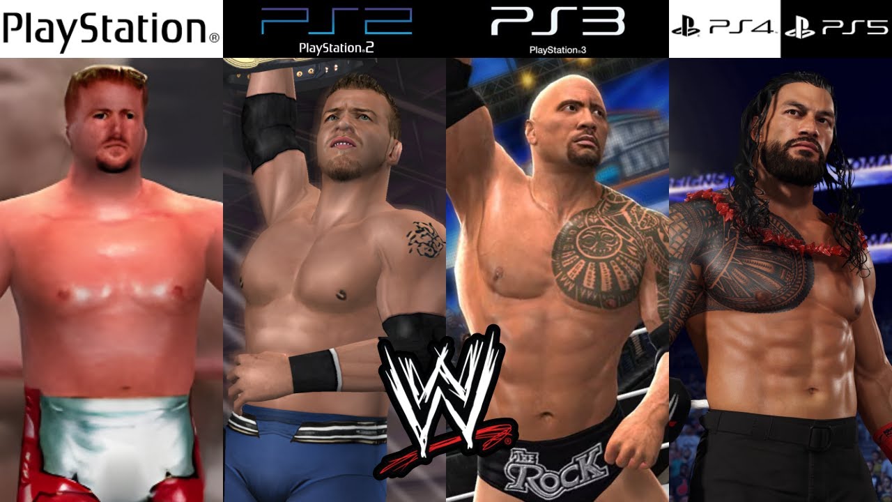 Эволюция PlayStation WWE (1995-2025)