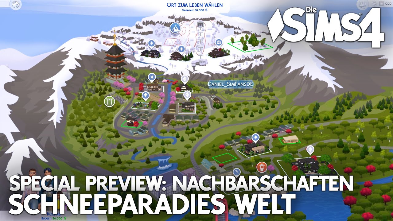 Ich habe gespielt! ⛩🗻🌸 Die Welt & Nachbarschaften in Die Sims 4 Ab ins Schneeparadies (deutsch)