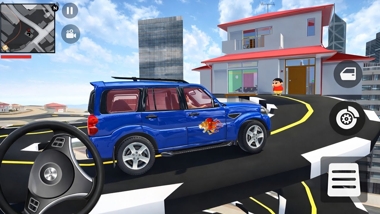 🚙 Franklin Going to Shinchan House 😈 Extreme Jump 💥 | Indian Theft Auto Simulator