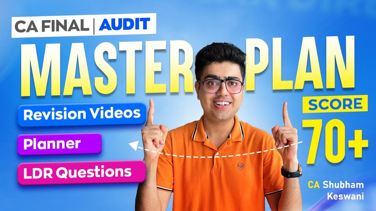 Audit Revision Plan & Guidance | CA Final Audit Jan'26 Exams | CA Shubham Keswani (AIR 8)