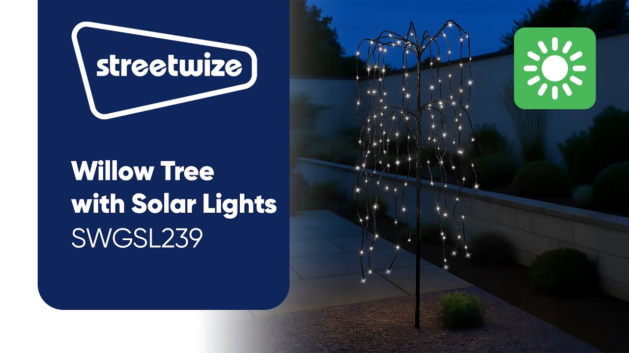 Willow Tree with Solar Lights | SWGSL239