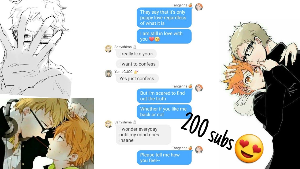 Haikyuu! Text || TsukiHina || Confessing