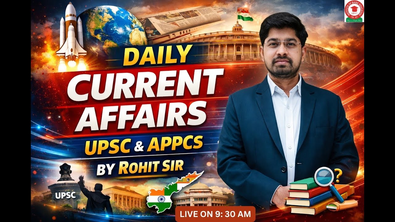 Daily Current Affairs | APPSC & UPSC | Explained Simply | By Rohit Sir #currentaffairs #ibeinstitute