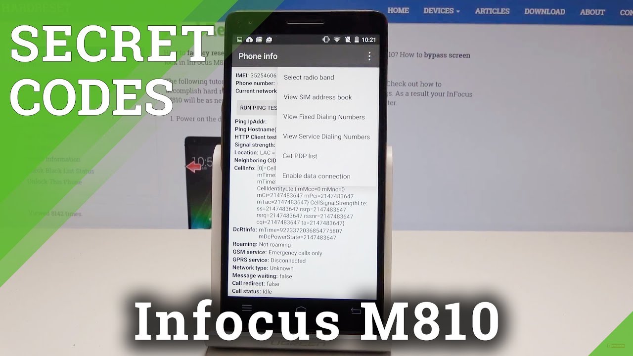 СЕКРЕТНЫЕ КОДЫ InFocus M810 - Хитрости и Лайфхаки / Скрытый Режим