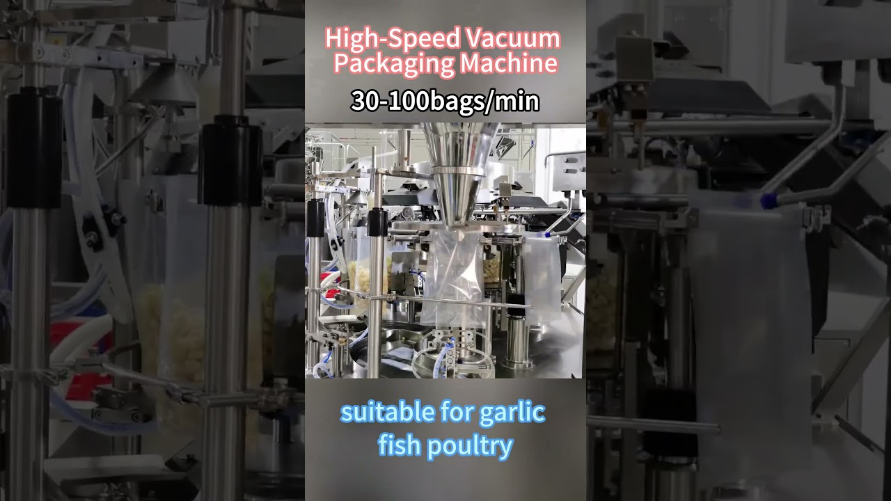 🍳Rotary Vacuum Packaging Machine | Automatic Vacuum Packing Machine | Garlic Packaging Machine