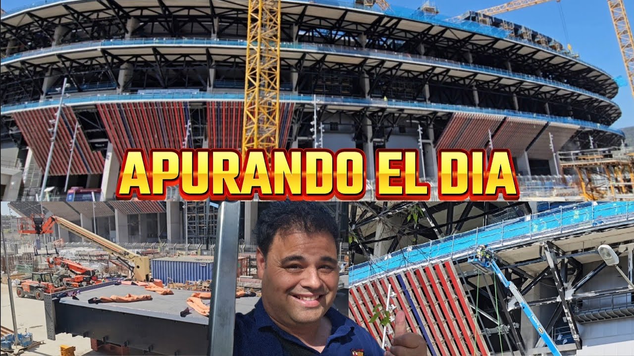 Cada dia mas ESPECTACULAR.  Obras en el Camp Nou.  