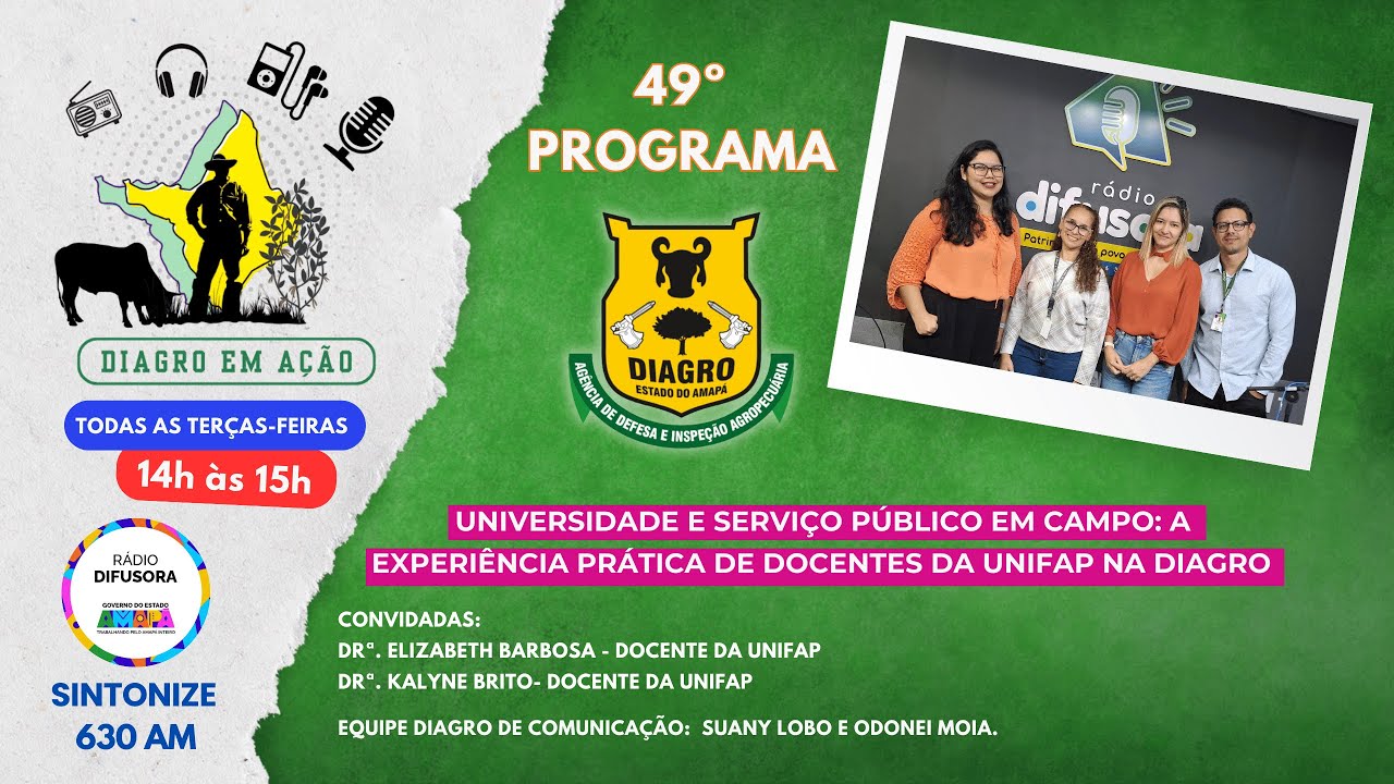 Universidade e serviço público em campo: a experiência prática de docentes da UNIFAP na DIAGRO.