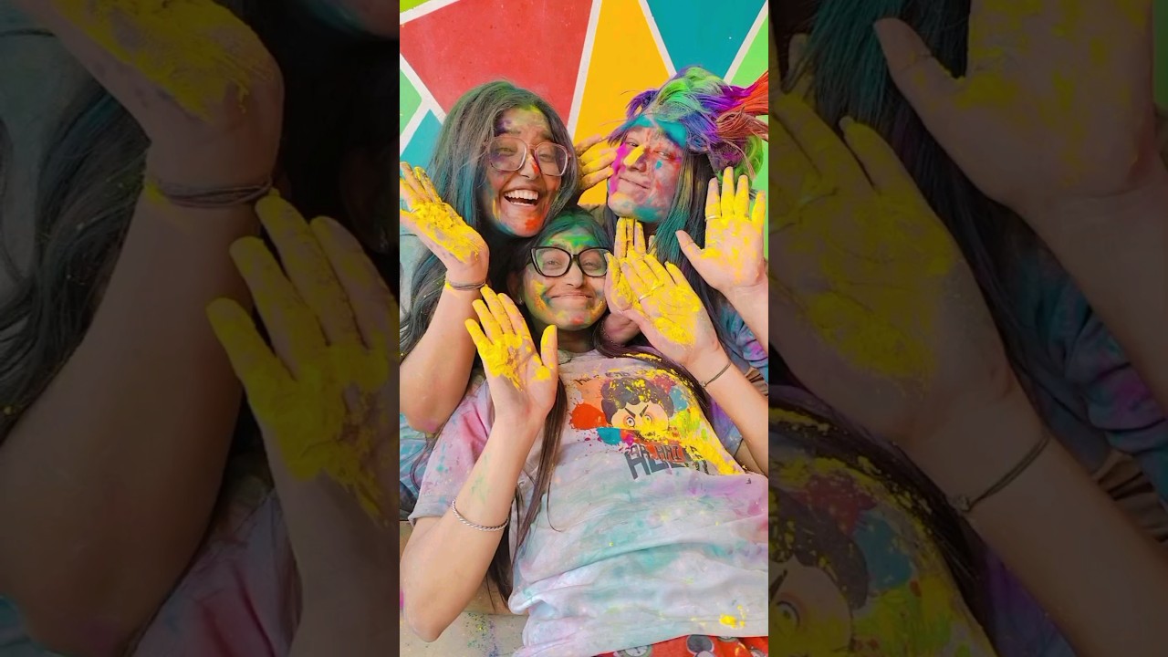 pov - holi celebration in a joint family is best🧿❤️ #viralshorts #holi #trendingshorts #shortsfeed