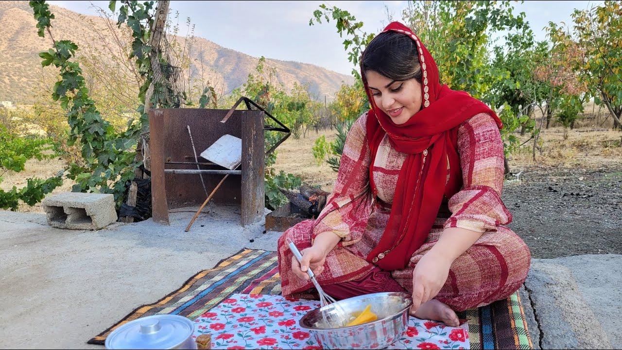 Amazing snack in the village of Iran | village lifestyle of Iran