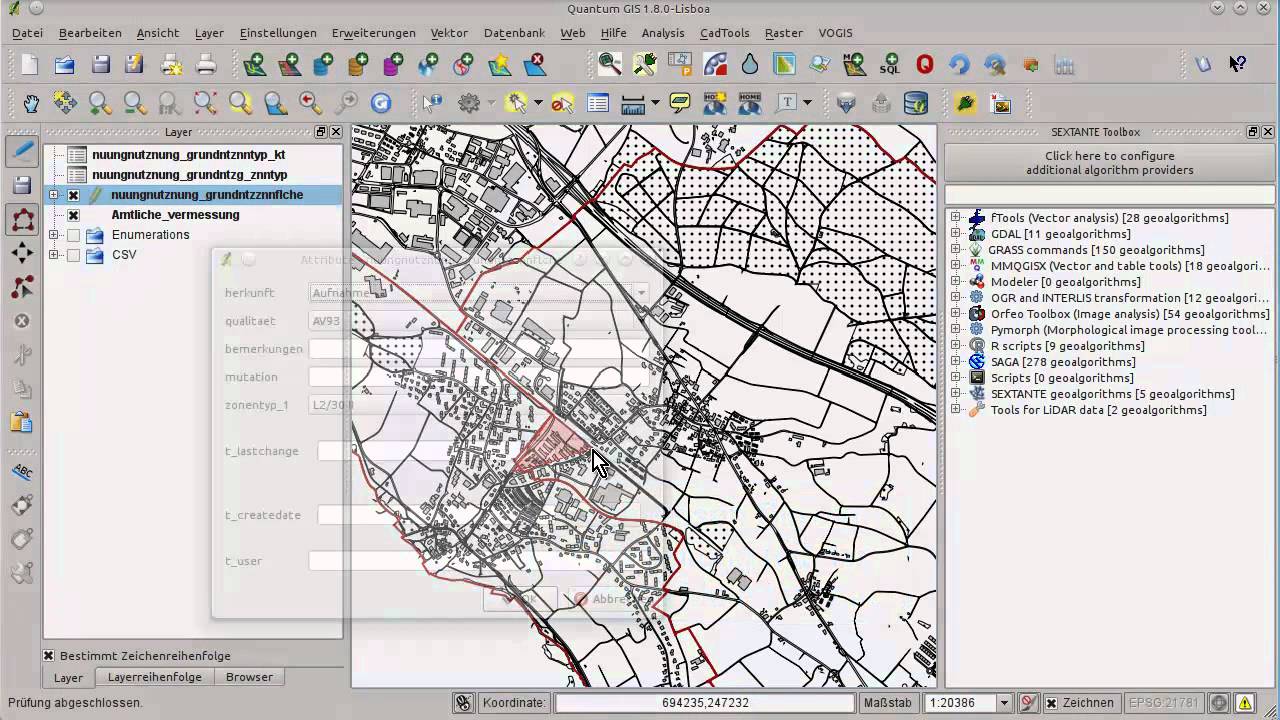 Eigene GIS-Fachapplikationen mit Quantum GIS erstellen