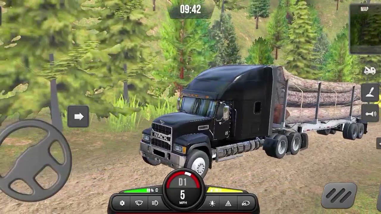 AMERICAN TRUCK DRIVE MOUNTAIN ROAD ll TRUCK MASTER WORLD SIMULATOR GAME 
