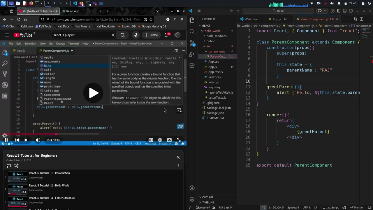 Day 6.5 of Learning React.js(29.5)
