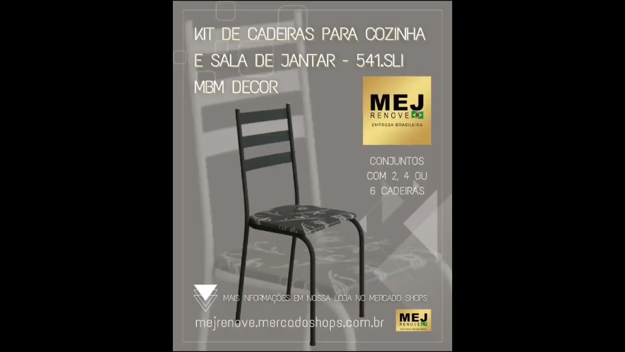 CADEIRAS COZINHA SALA DE JANTAR 541.sli  #cozinha #moveis #cadeiras #decor #mbmdecor #mejrenove