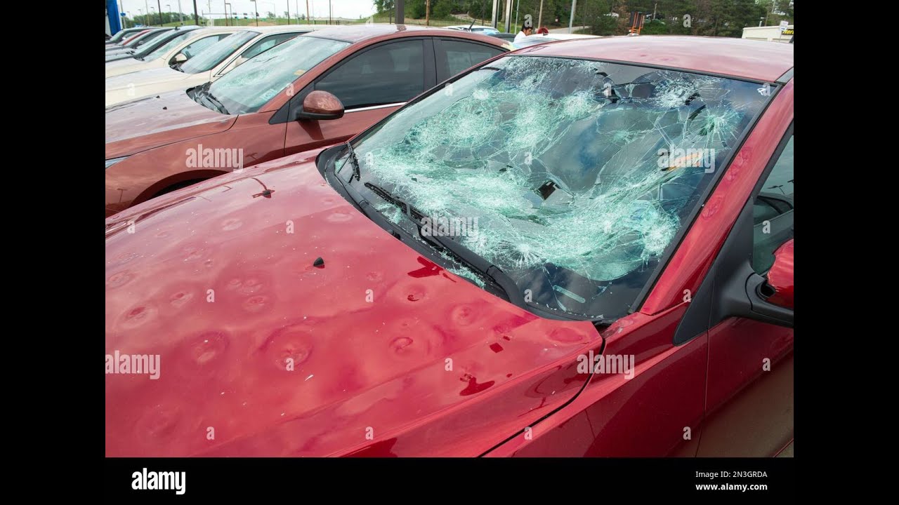 Alberta storm Calgary airport terminal damaged as hail heavy rains hit city Aug/05/2024
