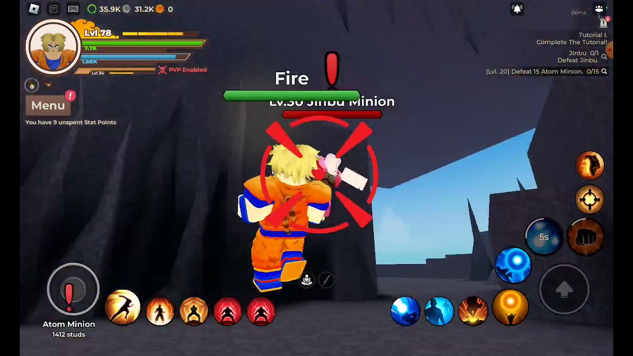 Trying to get SSJ2!! DRAGON BLOX