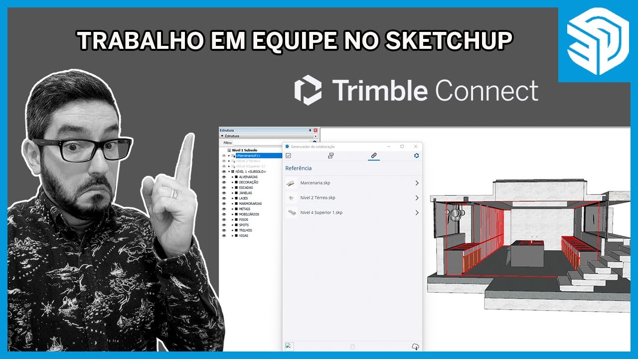 Trabalho em equipe no SketchUp - Trimble Connect