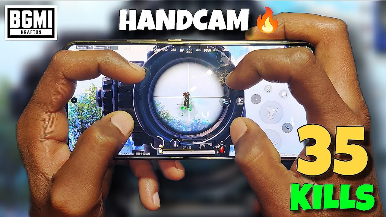 35 KILLS 🧐 Solo vs Squad | iQOO 13 | Handcam 🔥