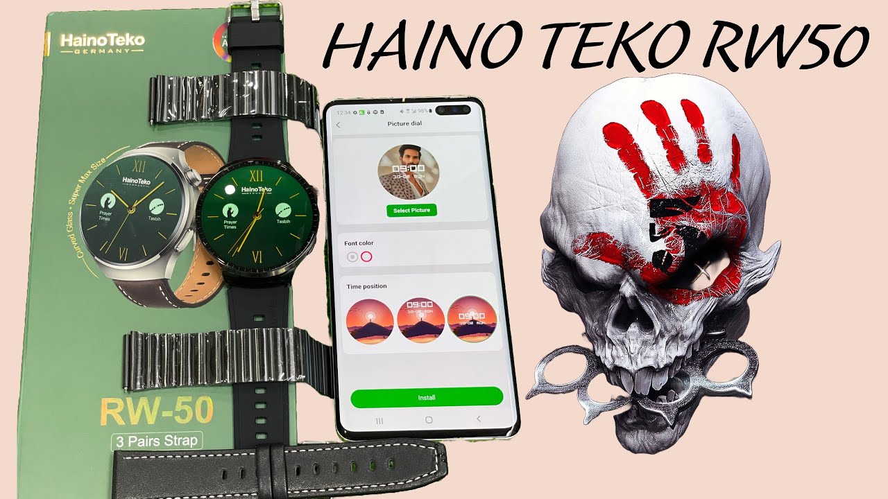 Hainoteko Rw50 smartwatch / Hainoteko rw50 smartwatch time and date setting/ HAINOTEKO latest watch