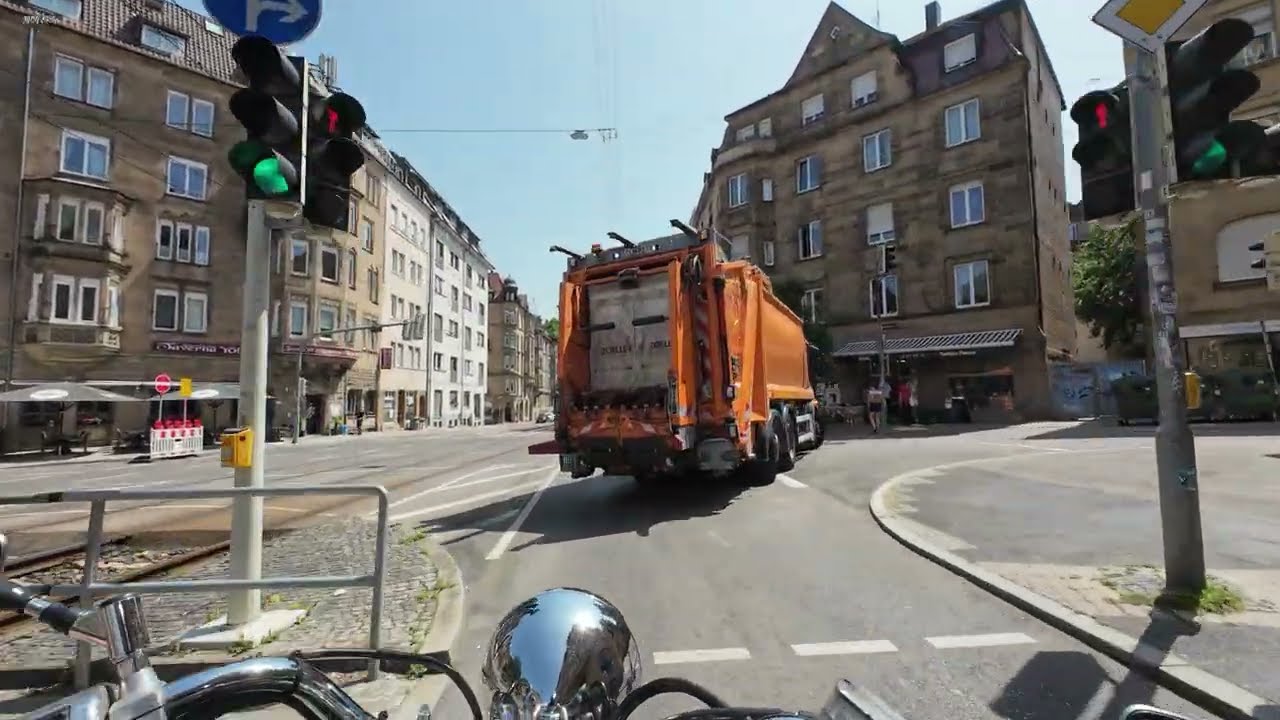 Motorrad 🏍️ Juni 2025 Stuttgart-West Bebelstraße - Schwabstraße - Stuttgart-Süd #motovlog #xvs650