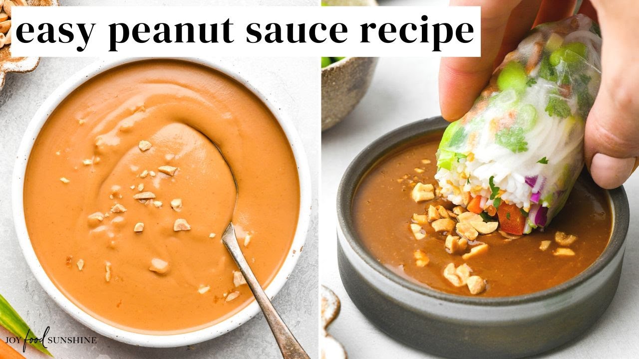Easy Peanut Sauce Recipe