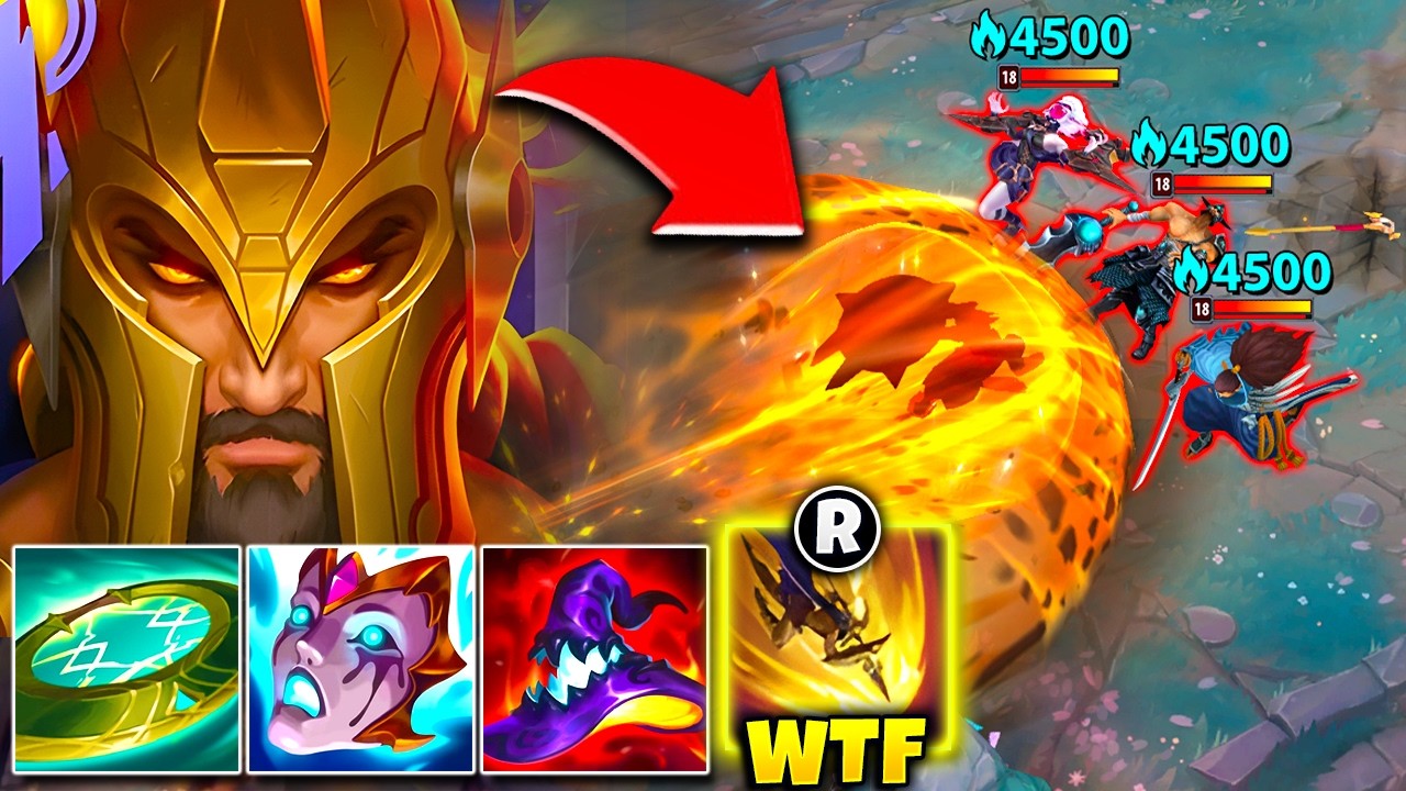 PANTHEON, BUT I'M FULL AP AND MY ULT WIPES OUT EVERYTHING! (THE BIGGEST AOE EVER)