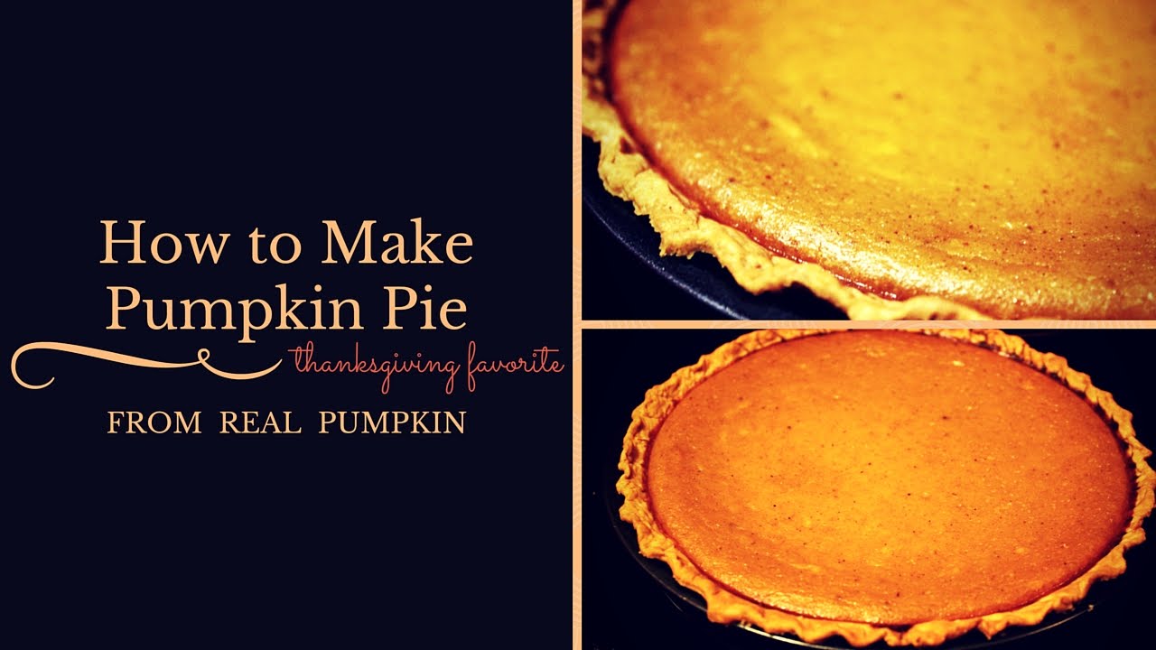 How To Make Pumpkin Pie from Real Pumpkin