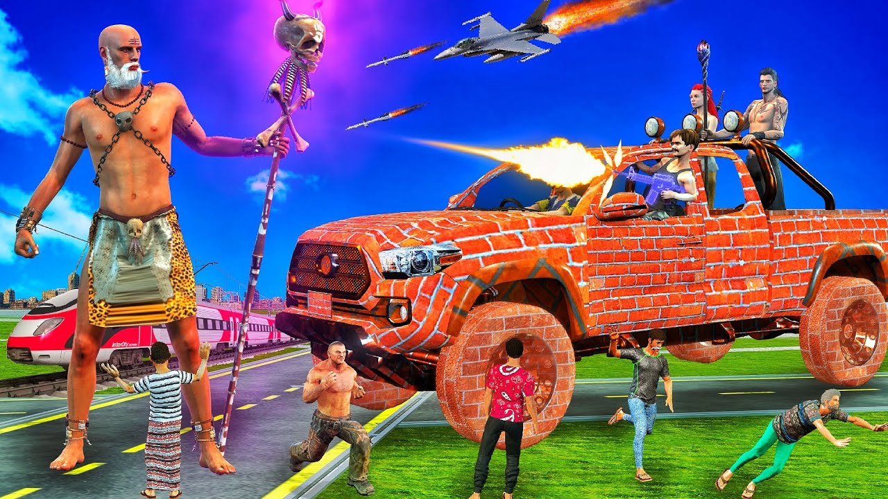 जादुई ईंट का कार Magical brick car हिंदी कहानिया comedy video hindi kahaniya chotu lambu kahaniya