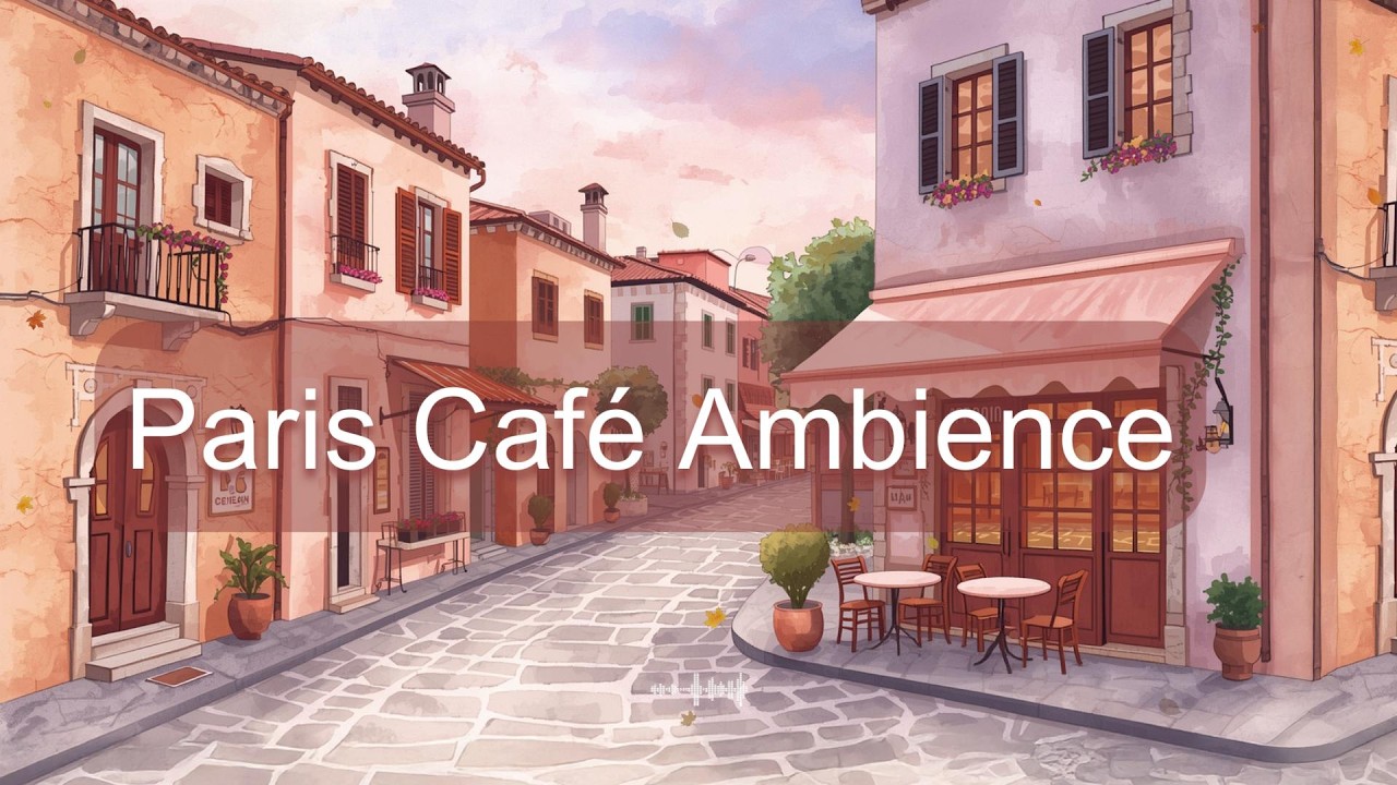 Paris Café Ambience 🗼 French Instrumental Music for Coffee Shop, Relax & Study