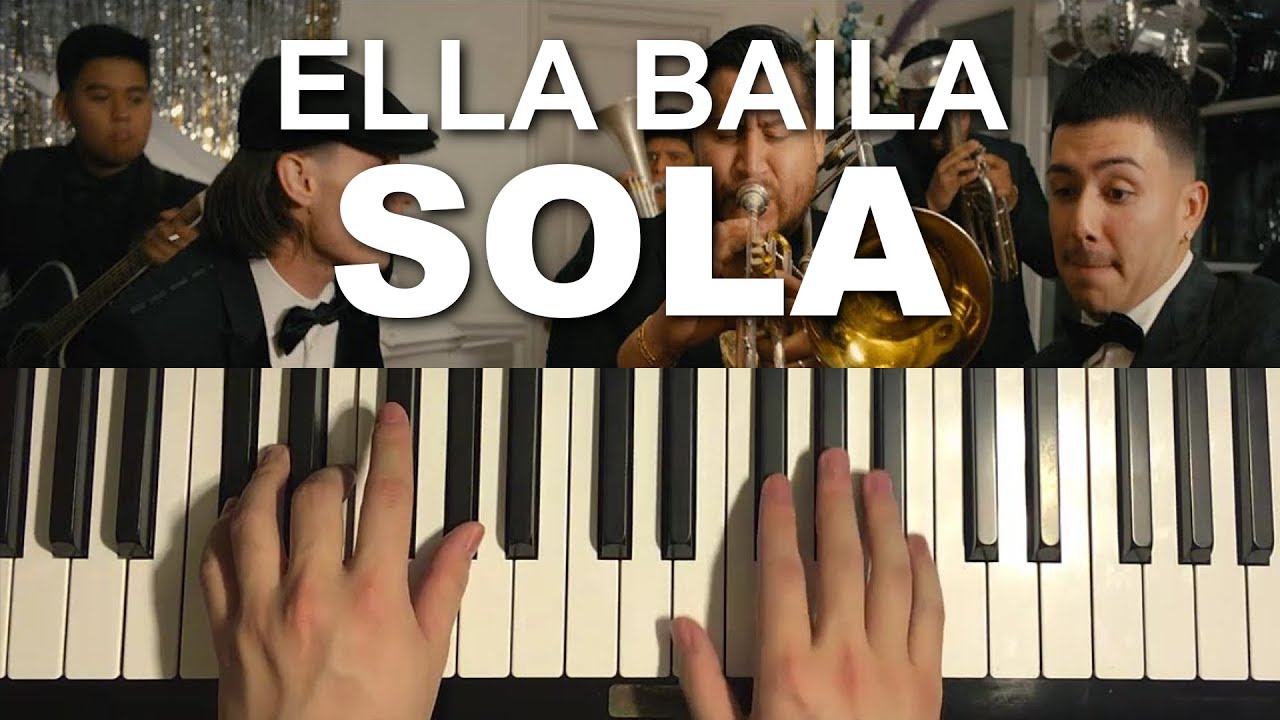 Ella Baila Sola - Eslabon Armado (Piano Tutorial Lesson)
