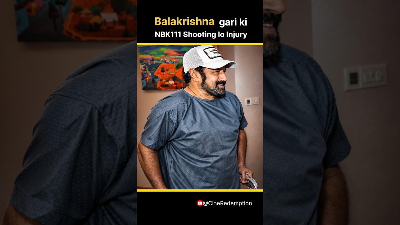 Balakrishna gari ki NBK111 Shooting lo Injury #balakrishna #nbk111 #telugumovie #telugushorts #short