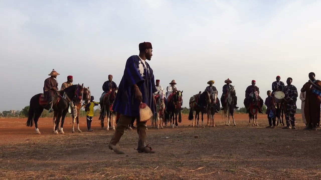 The Cavalry of the Kotocoli Knights in Sokod&eacute;, Togo (4K)