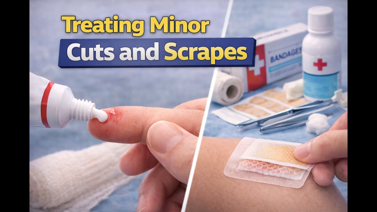 Treating Minor Cuts and Scrapes