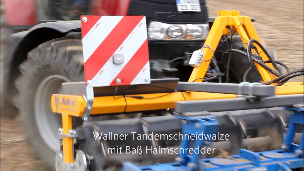 Wallner Tandemschneidwalze 9m mit Halmschredder