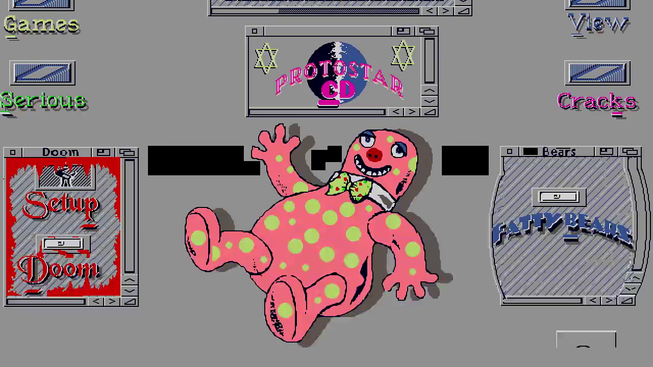 Mid 90s warez compilation CD - Blobby #1