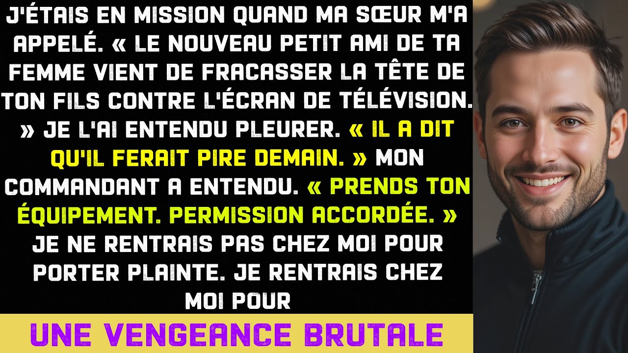 Le copain de ma femme a fracassé la tête de mon fils dans l'écran TV—Le commandant a dit « Partez !»
