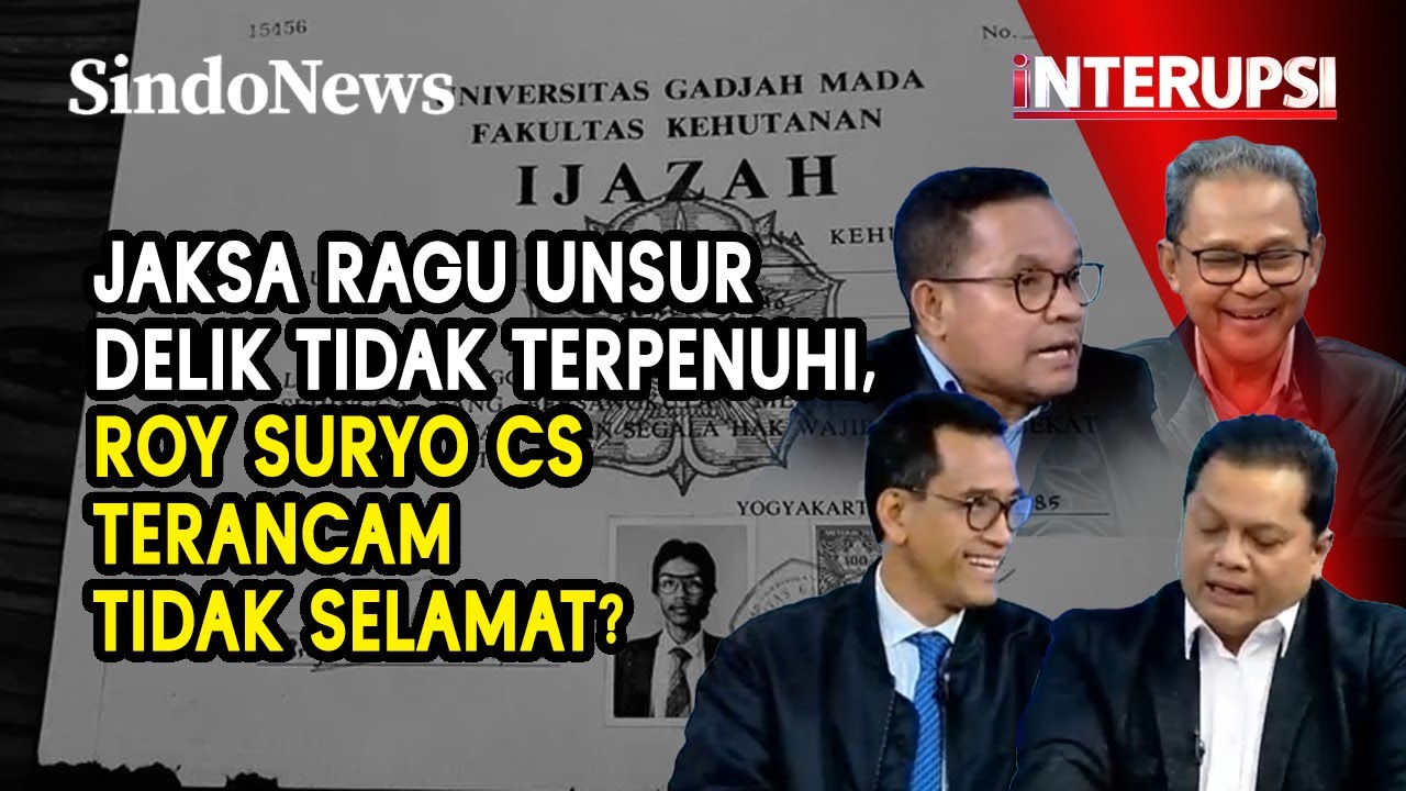 [FULL] Pengacara Bongkar Jaksa Ragu Unsur Delik Tidak Terpenuhi, Roy Suryo CS Aman? | Interupsi |